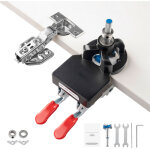 Mophorn - gabarit de charnire de porte dissimule 35 mm, alliage d'aluminium. verrouillage prcis avec ...