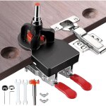 Gabarit de charni�re de porte dissimul�e de 35 mm, gabarit de charni�re d'armoire � verrouillage pr�cis, ...