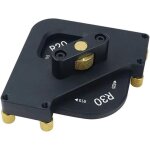 Gabarit de d�fonceuse 4 en 1 en alliage d'aluminium r10 r15 r20 r30, rayon d'angle demi - rond - lntyq ...