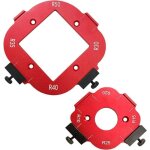 Gabarit de d�fonceuse en alliage d'aluminium, outil auxiliaire de coupe � l'arc, gabarit d'angle pour ...