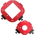 Gabarit de d�fonceuse en alliage d'aluminium, outil auxiliaire de coupe � l'arc, gabarit d'angle pour ...