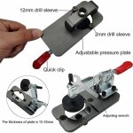 Gabarit de per�age charniere invisible 35 mm, guide de forage de trou d'al�sage de gabarit de charni�re ...