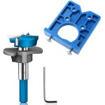 Gabarit de per�age charniere invisible 35 mm ouvre trou de charni�re localisateur (bleu)