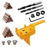 41 pices gabarit de percage tourillon, guide de percage avec bute parallle, kit de gabarit de goujonnage, ...