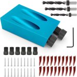 Gabarit de trou de poche, kit de foret � goujon de 15 degr�s, guides de menuiserie pour bois, outil pour ...