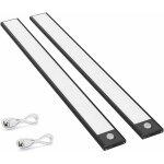 Gabrielle lot de 2 lampes d'armoire  dtecteur de mouvement  led, 150lm, lampes de cuisine avec batterie ...