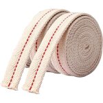 Gabrielle - lot de 2 mches de lanterne  huile, largeur 1 cm, longueur 1 m, mche plate en coton, mche ...