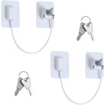 Gabrielle - 2 pcs securite fenetre enfant, serrures protection fenetre enfant avec 4 cls, forte adhsif ...