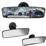 Gabrielle 2pc rtroviseur intrieur universel 360  rotation rtroviseur grand angle ventouse rglable ...