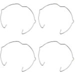 Gabrielle 36 pi�ces anneaux de fixation de lampe pour spot gu10 mr16 50mm argent� clip de ressort de ...