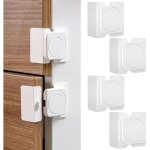 Gabrielle - 4 pi�ces bloque porte et tiroir s�curit� enfant - verrous de s�curit� pour placard, frigo, ...