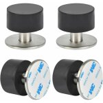 Gabrielle - 4pcs butes de porte adhesive en acier inoxydable butoir arrts de porte door stoppers avec ...