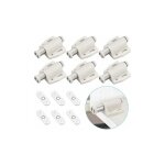 Gabrielle - 6 pièces charnières en verre en acier inoxydable, ouvre - porte magnétique, boutons - pression ... Gabrielle - 6 pièces charnières en verre en acier inoxydable, ouvre - porte magnétique, boutons - pression ...