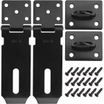 Gabrielle cadenas fermoir loquet de porte acier inoxydable moraillon de verrouillage 4 pouces verrou ...