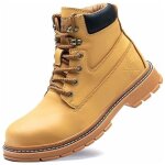 Gabrielle chaussure de securite homme femmes bottes de travail cuir impermables legere embout en acier ...