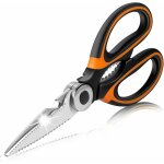 Ciseaux cuisine robustes, ciseaux de cuisine cranteur multiusage en acier inoxydable sharp professionnel ...