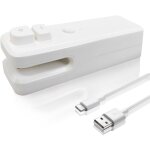 Mini scelleuse, scelleuse sous vide et machine de découpe, thermoscelleuse rechargeable 2 en 1 pour sacs ... Mini scelleuse, scelleuse sous vide et machine de découpe, thermoscelleuse rechargeable 2 en 1 pour sacs ...