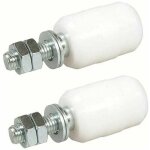 Gabrielle - olive de guidage suprieure nylon, 2 unitsrouleaux pour porte coulissante, fixation avec ...