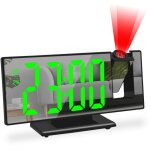 Gabrielle - r�veil num�rique, r�veil � projection pour gros dormeurs, horloge num�rique pour chambre ...