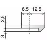 G�ches pour baie coulissante - la croisee d. s - r�f. 6153 - haut. 70 mm - entraxe de fixation 50 mm ...