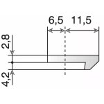G�ches pour baie coulissante - la croisee d. s - r�f. 6154 - haut. 120 mm - entraxe de fixation 90 mm ...