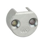 G�che encastrable pour fen�tre ? acier ferguard� ? �25x15mm ? compatible serrure fenster ? installation ...