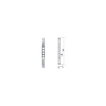 Gche pour serrures de portes blindes 06221 00 - mm. 35x350, paisseur mm. 3, 5 (0622100)