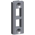 Gche de tringle pour crmone  larder pour menuiserie pvc rfrence e - 19511 - 22 - 0 - 1 ferco