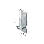 Gah alberts gond di sur plaque 20x20mm tzn - 311308