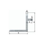 Fp - gah alberts paumelle d'angle 400x800x40x105mm sta galv. jaune galv. en bas � gauche 5mm - 313135 ...