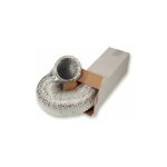 Gaine flexible aluminium 150 mm 10 m ? gaine15010m ? r�sistante � la pression et au feu m0 ? pour syst�mes ...