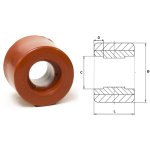 2gt roues et roulettes ? galet polyur�thane rouge 82 x 60 mm ? charge maximale 450 kg ? r�sistant aux ...