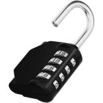Galozzoit - cadenas code 4 chiffres, cadena a code pour casier vestiaire sport, college, scolaire, serrure ...