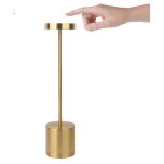 Galozzoit - lampe de table led sans fil usb 1200 mah en aluminium rechargeable pour salle  manger ou ...