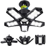Galozzoit - lot de led de garage - 120 w - 12000 lm - lampe d'atelier - plafonniers dformables - panneaux ...