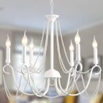 Lustre fran�ais country retro suspensions lumi�res d�cor ancienne mode pour chambre int�rieure blanc ...