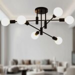 Ganeed lustre, moderne suspension luminaire lustre r�glable �clairage de plafond 6 pendentif lumi�re ...