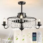 Ganeed - ventilateur de plafond 50 cm avec lumi�re et t�l�commande ventilateur de plafond moderne r�versible ...