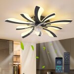 Ganeed - ventilateur de plafond � led avec �clairage / dimmable avec t�l�commande, lampe de ventilateur ...