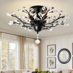 Ganeed - vintage k9 clair lustres en cristal, clairage de plafond, pendentif clairage encastr luminaire ...