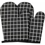 Gant anti - chaleur gants de four en coton doublure, 1 paire de gants de cuisine anti chaleur pour barbecue ...