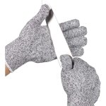 Gants anti - coupures niveau 5 s�curit� gants de cuisine pour couper la viande, sculpter le bois, boucher, ...
