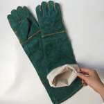 Gants anti - morsures pour la manipulation d'animaux, gants de travail en cuir de s�curit� pour le bain, ...
