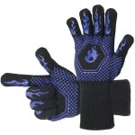 Gants de barbecue jusqu'� 1472 �f, r�sistants aux hautes fum�es, barbecue, mitaines extr�mement r�sistantes ...