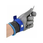 Gabrielle gant de boucher en cotte de maille acier inoxydable r�sistant coupe bleu haute performance ...