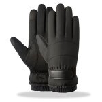 Gants chauds d'hiver gants thermiques impermables et coupe - vent gants de ski antidrapant gants de ...