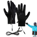 Gants pour �cran tactile, gants chauffe - mains gants pour �cran tactile rechargeables usb - gants imperm�able ...