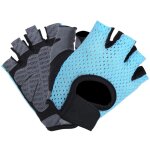 Gants d'entra�nement fitness anti - d�rapants respirants pour le yoga et le sport - bleu (taille l)