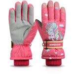 Gants d'hiver imperm�ables pour enfants - gants de ski chauds et anti - vent avec motifs ludiques pour ...