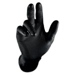 Gants d'atelier en nitrile pour mcaniciens, noirs rsistants, grippaz l / 9 - 25 paires